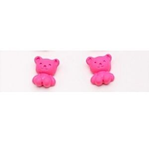 💗 Pink Teddy Bear Super Cute Earrings NEW